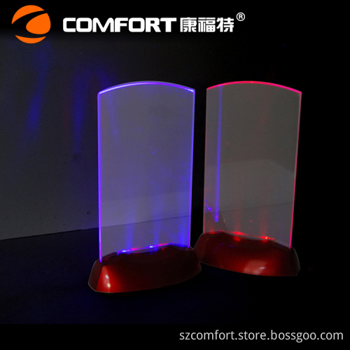 Customized Colorful Acrylic Illuminated LED Menu